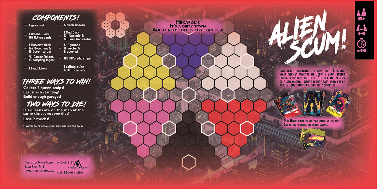 Alien Scum Game Components